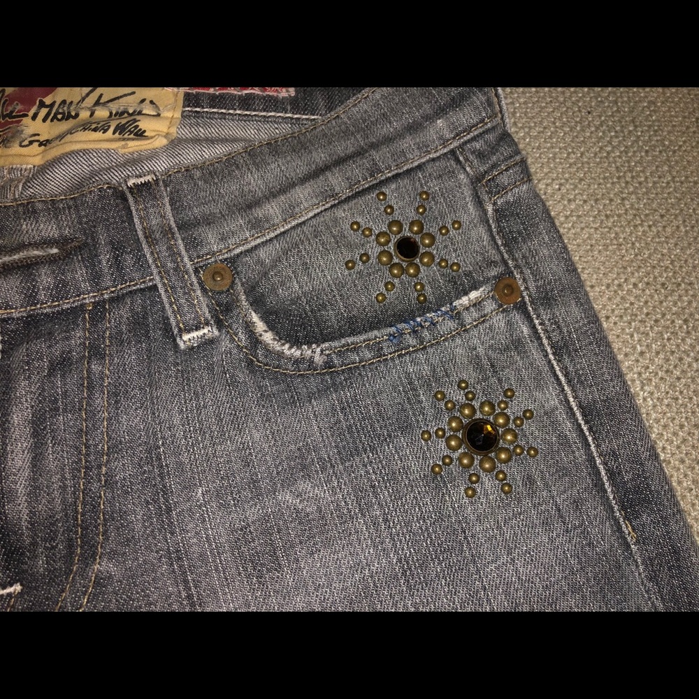 7 for all Mankind Great China Wall Flare Jeans 25 - Picture 6 of 11